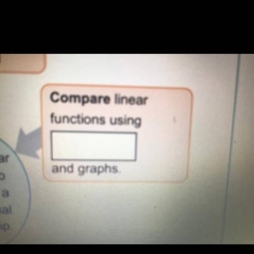 Compare linear
functions using______ and graphs.