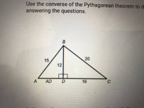 2. Find AC using the Pythagorean theorem