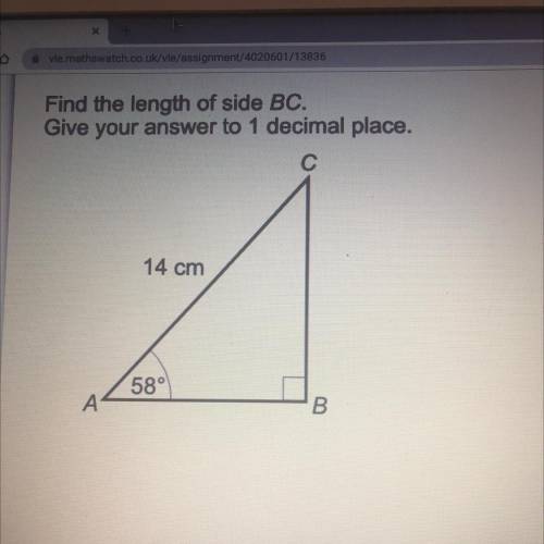 Find the length of side BC.
Give your answer to 1 decimal place.
