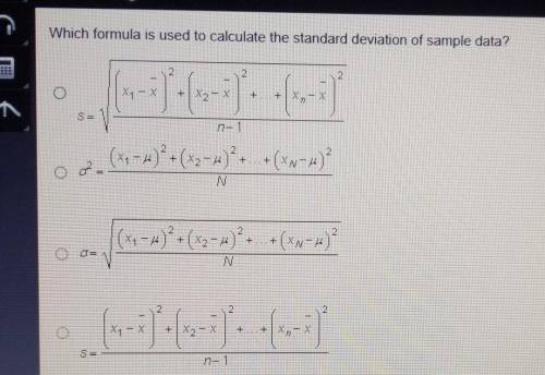 Which formula is used to calculate the stranded deviation of simple data?