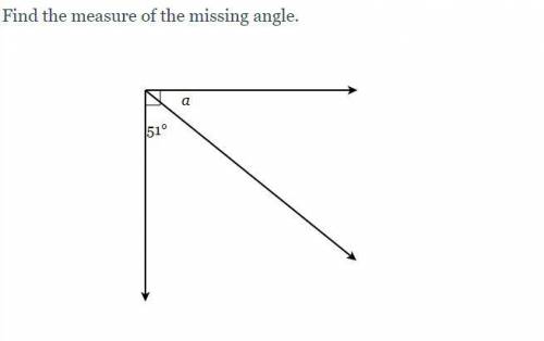 Find the measure of the angle. (final)