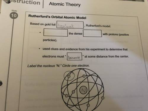 Atomic theory question Rutherford’s model