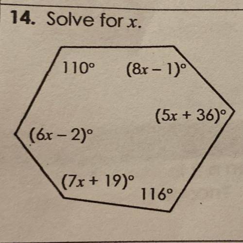 Solve for x? I need help