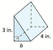 Tell whether the volume of the solid is a linear or nonlinear function of the missing dimension(s).