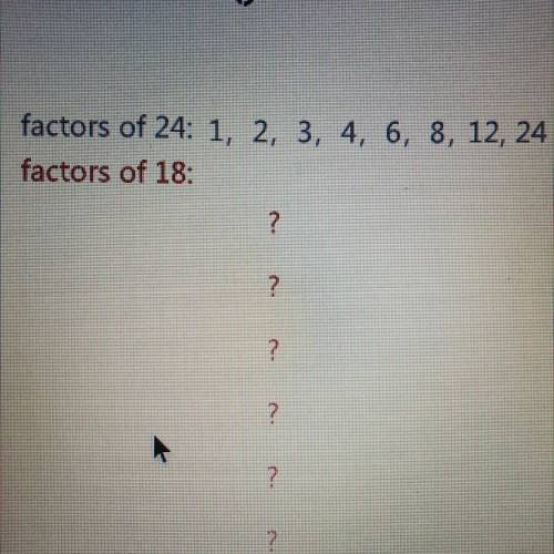 What is the factors of 18