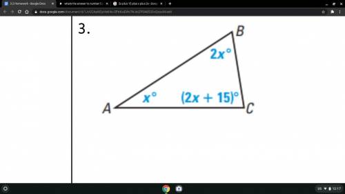 Whats the answer to number 3? please and thank you! and please provide steps
