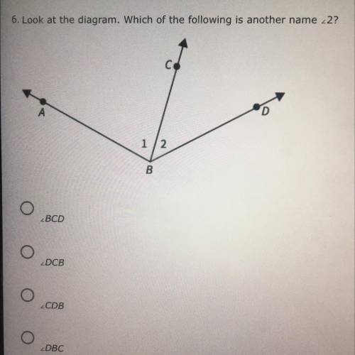 Look at the diagram. Which of the following is another name <2?