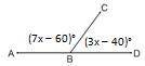 Need help asap

Find the measure of angle ABC (7x - 60). You will first need to solve for x. For y