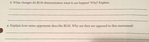 Can somebody plz answer both these questions with real info only up to 2-3 sentences for each thank