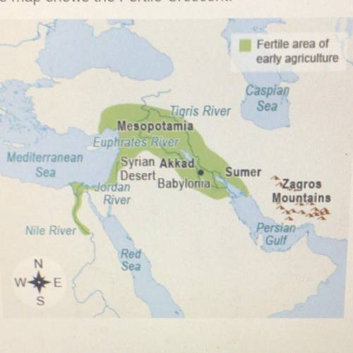 This map shows the Fertile Cresent.

Which river lies in the far southwest of the Fertile Crescent