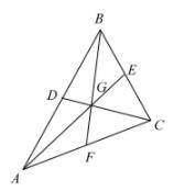 In the diagram, G is the centroid of △ABC

FC=35, AG=42, BF=57, and DG=14. Match the segment with