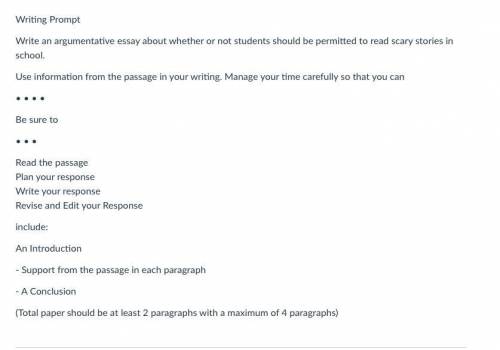 Please help will mark 
i have to write 3 paragraphs
