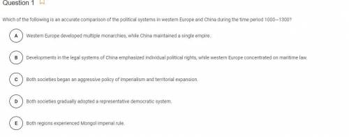 Which of the following is an accurate comparison of the political systems in western Europe and Chi
