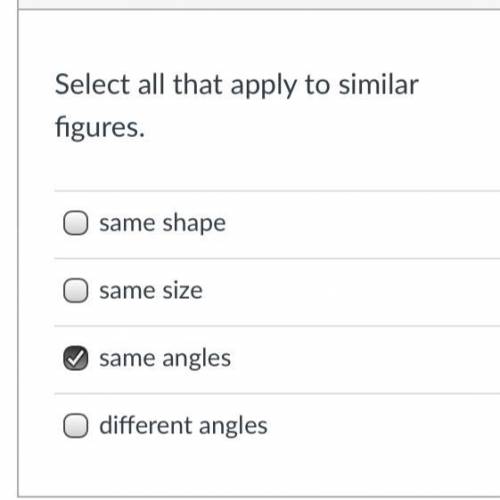 Select all that apply to similar figures.