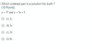 Which ordered pair is a solution for both ?