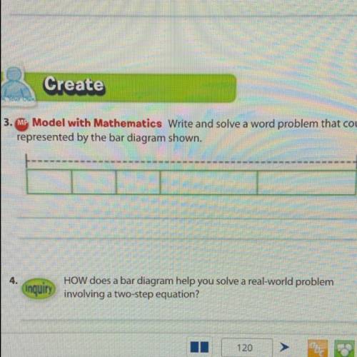 Create

OM YOU OW
3. MP Model with Mathematics Write and solve a word problem that could be
repres