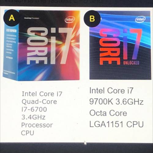 Which is the fastest CPU and why?