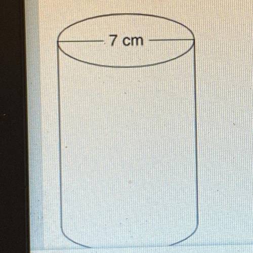 The top of the cylindrical can shown below has a diameter of 7 centimeters (cm)

 
What is the circ