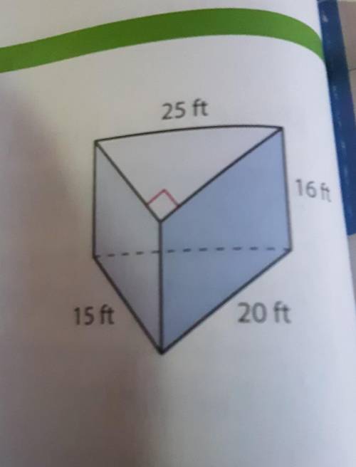 What is the surface area of the right triangular prism?