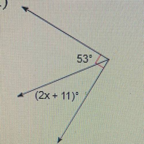 Solve the equation for this complementary angle