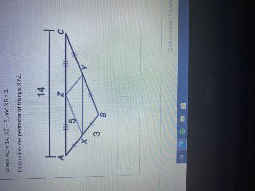 PLSS HELP NEED ANWSERS FAST

GIVEN AC= 14 XZ= 5 and XB =3Determine the perimeter of triangle XYZ