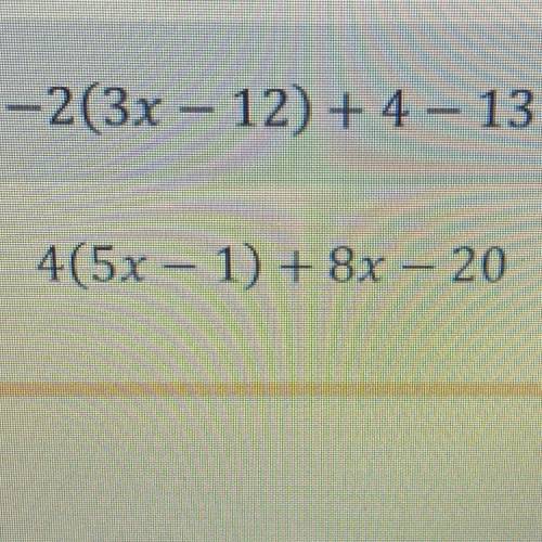 What’re these two problems simplified?