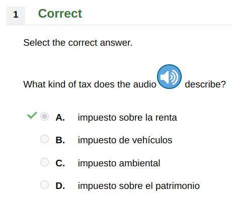 What kind of tax does the audio describe?

Audio: Aplica sobre los ingresos de cada mes para empre