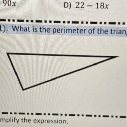 The sides of a triangle measure 2+ 5,−4, and 3(2+ 1). What is the perimeter of the triangle?