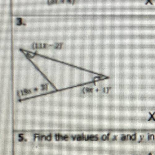 3.
Find the value of X 11x-2 19x+3 9x+1 PLEASE LOOK AT PICTURE