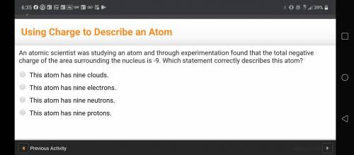 Using charge to describe an atom