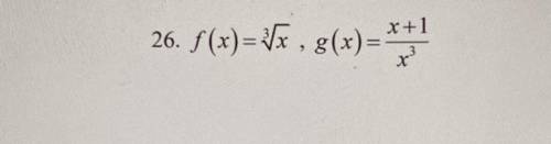 Step by step of how to find f(g(x)) and g(f(x))