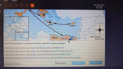 HELP ASAP!!! Giving 7 POINTS OR 14 POINTS for brainleist! The map shows Minoan trade routes.