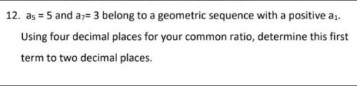 Please help. This question is on geometric sequences