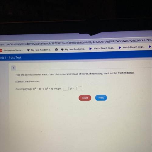 I’m on a test so I need help