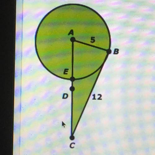 On the circle below, tangent line BC is constructed by striking an arc from point that intersects c