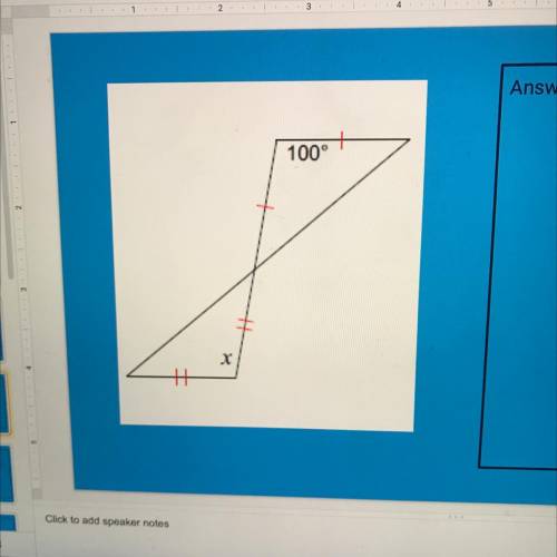 Please help out, using your knowledge of equilateral and isosceles triangles, find the value of x