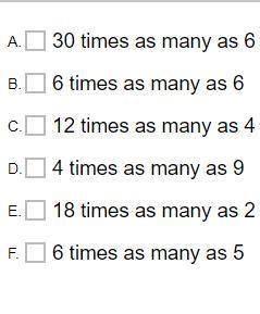 Select the statements below that equal 36.