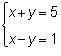 What is the solution to the following system of equations?

(–2, 7)
(2, 3)
(3, 2)
(7, –2)