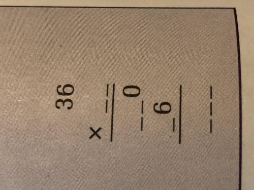 Copy this problem and fill in the missing digits