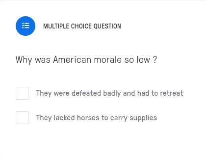 Why was American morale so low?