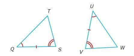 By which rule are these triangles congruent ?
A) AAS 
B) ASA
C) SAS
D) SSS