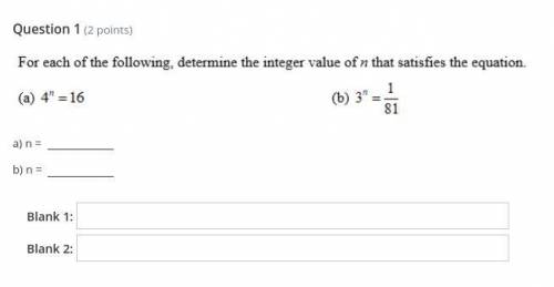 Algebra II Question One