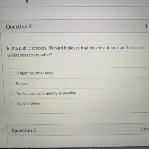 In the public schools, Richard believes that his most important test is his

willingness to do wha