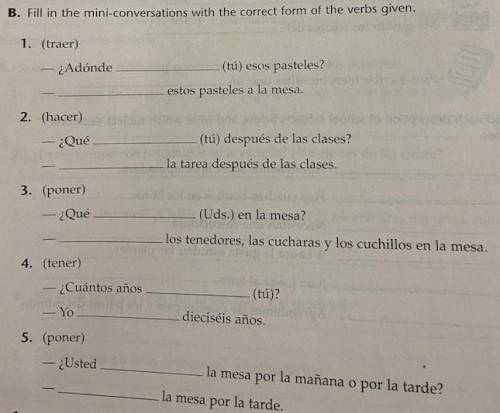 Spanish plz help I dont know what im doing