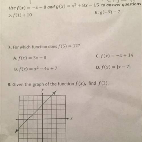 Can someone please help me on 7