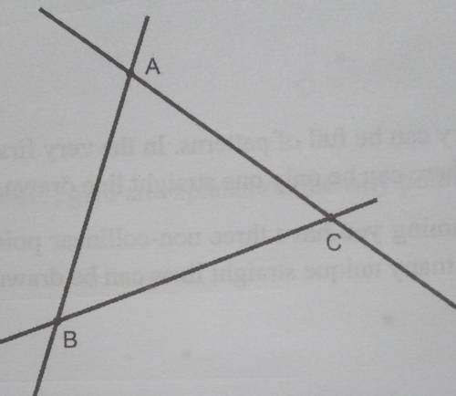 In the following diagram which is not drawn to scale, why can't both line AB and line AC be perpend