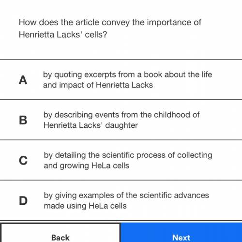 How does the article convey the importance of Henrietta Lacks' cells?
