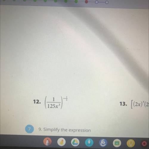 (1/125x^3)-1/3
Simplify the expression