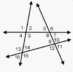 In the diagram, which two angles must be supplementary with angle 6?

NEED ANSWER ASAP
4 lines int