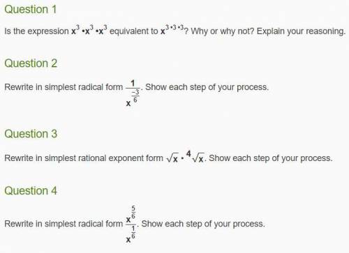 Is the expression x3•x3•x3 equivalent to x3•3•3? Why or why not? Explain your reasoning.